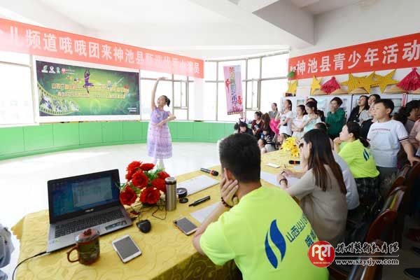 山西少儿频道在神池英才舞蹈艺术学校甄选小演员