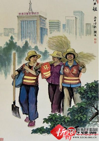 忻州书画界浓墨重彩绘创卫成果